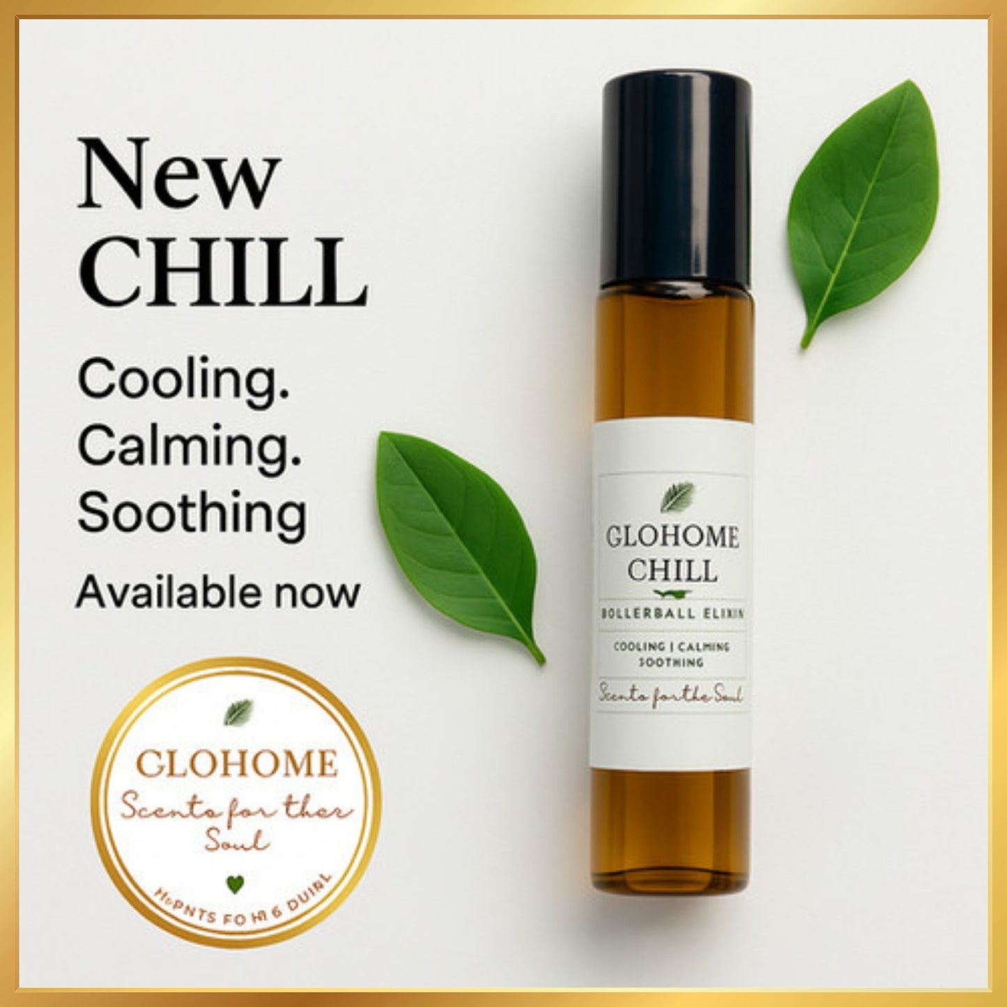 CHILL - Cooling | Soothing | Pain Relief | Anti-Inflammatory | Rollerball Elixir | 10ml
