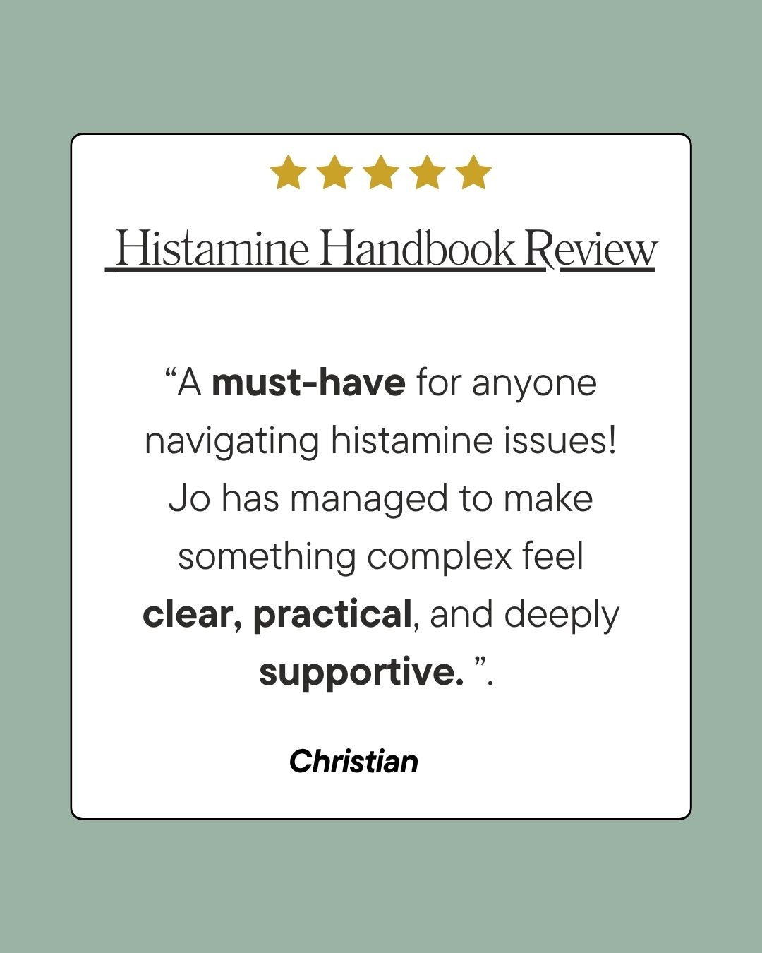 The Histamine Handbook